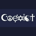 thumbnail image 3 of CafePress - Coexist Sweatshirt - Zip Hoodie, Classic Hooded Sweatshirt with Metal Zipper, 3 of 4