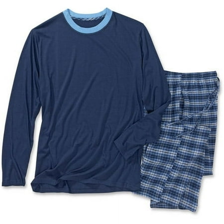 Hanes - Mens Jersey Flannel Sleep Set