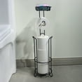 thumbnail image 2 of GUANGHONG Modern Style Toilet Paper Holder with Dispenser Standing Bathroom Storage Accessory Organization Kitchen, 2 of 7
