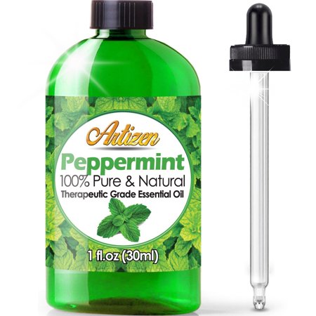 Artizen Peppermint Essential Oil (100% PURE & NATURAL - UNDILUTED) Therapeutic Grade - Huge 1oz Bottle - Perfect for Aromatherapy, Relaxation, Repel Mice & Pests, &