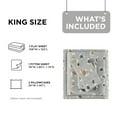 thumbnail image 6 of Regency Heights King Size Cotton Flannel Sheet Set, 4-Piece Flannel Bed Sheets King, 100% Cotton Bed Sheets Set with Deep Pocket, Grey Dogs, 6 of 7