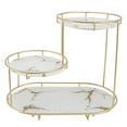 thumbnail image 1 of Makeup Shelf Organizer Iron Glass Stylish Modern Bathroom Countertop Organizer for Cosmetic Perfume Skincare White Background, 1 of 5