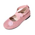 thumbnail image 3 of YOUYEDIAN Mary Jane Shoes Women Versatile Floral Deco Round Toe Low Heel Fashion Flats Comfy Slip On Double Strap Casual Dress Shoes, 3 of 4