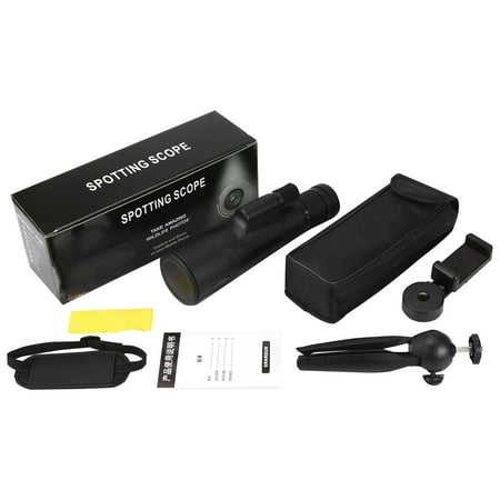 Reayehane Telescope New Optical Zoom Monocular 10 30X52 High Magnification Equipped with Ed Portable Grade Observation Device Clear Field Of View Excellent Performance A Must (Black )