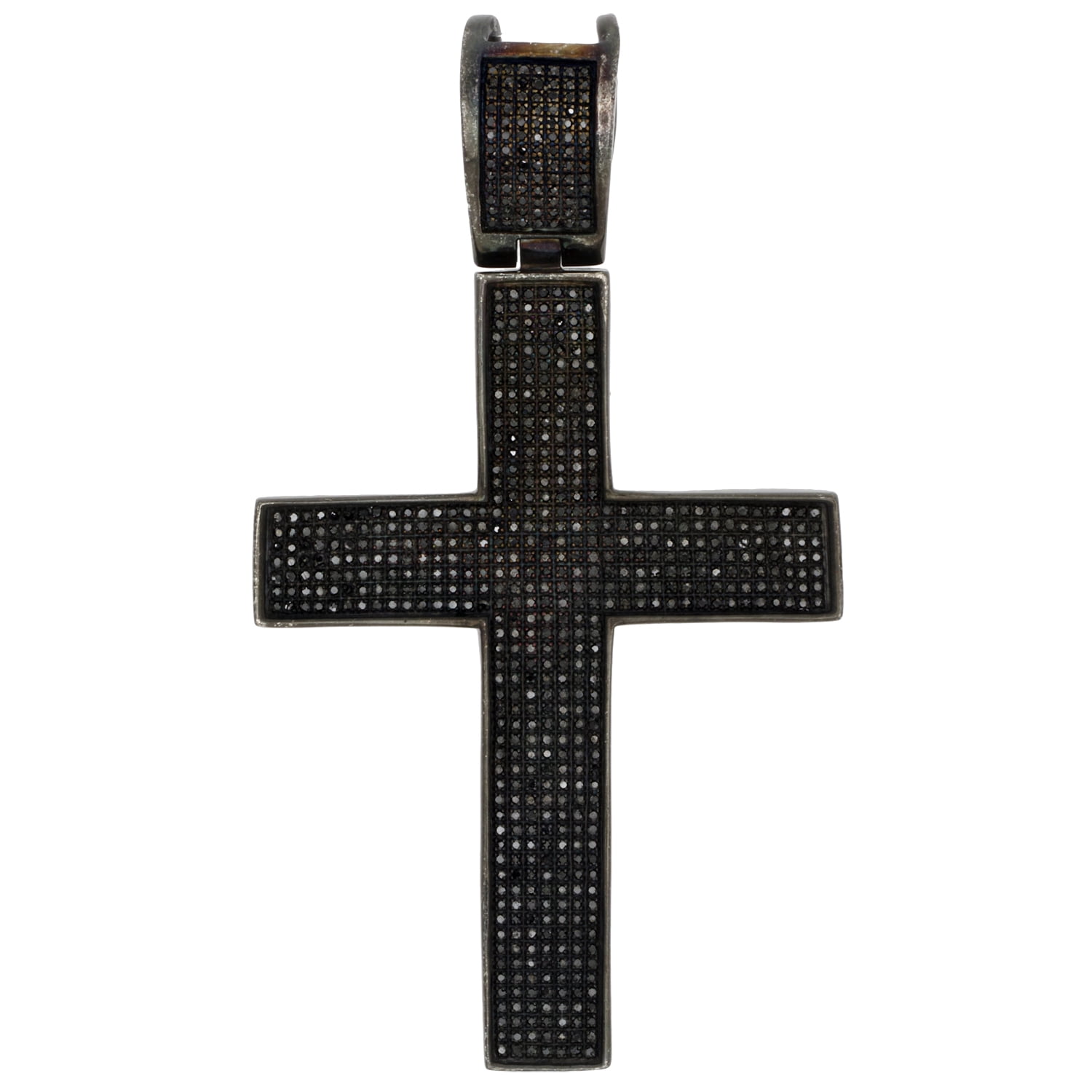 concave cross pendant