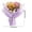 Purple, variant on PUSPU Hand Crocheted Sunflower Yarn Bouquet Doll Flower Gift For Elders