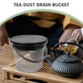 thumbnail image 3 of WRITWAA Kitchen Compost Buckets Tea Waste Bin Grey Rectangular Portable Garbage Container for Office Use 1Set, 3 of 8