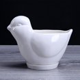 thumbnail image 3 of 1pc Ceramic Cartoon Animal Shape Flower Pot Ceramics Succulent Plant Pot Container Desktop Adornment for Home (White Small Size Bird Shape), 3 of 6
