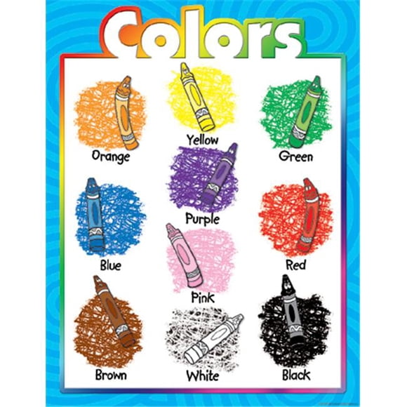 Teacher Created Resources Colors Early Learning Multicolour Wall Chart 17'' by 22''
