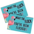 thumbnail image 2 of What The Flock Youve Been Flocked Pink Flamingo Yard Sign  12 x 18 with H Frame Included Game Bulk Yard Ornaments, 2 of 5