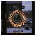 thumbnail image 4 of Christmas Wreath with Lights 22 Inch, 260 LED Prelit Holiday Wreath, USB Powered Sparkling Branches for Front Door, Christmas Decor, Year-Round Winter Decor (Silver), 4 of 8