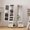 White, variant on Jewellery Cabinet Jewellery Organiser With 360° Swivel Body Full Length Mirror With Locking Cabinet 66‘’ Freestanding Jewellery Organiser, Dresser With Mirror - White