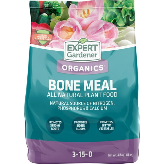 Expert Gardener Bone Meal Plant Food, 3-15-0 Fertilizer, 4 lb.