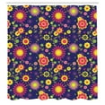 thumbnail image 2 of Ambesonne Floral Shower Curtain, Flowers in Pattern, 69"Wx84"L, Indigo Multicolor, 2 of 4