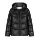 thumbnail image 4 of Chaquetas y abrigos casuales con capucha y manga larga para mujer Chaqueta acolchada informal con cuello alto y capucha de manga larga para mujer Parte superior de poliéster para mujer, 4 of 5