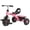 Pink, variant on KORIMEFA Toddler Trike for Ages 2-5 Boys Girls, Beginner Kids Tricycle with Quiet Wheels & Storage Bin, Blue