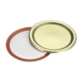 thumbnail image 1 of Uxcell Canning Lids, 50pack  Tinplate Mason Jar Lid, Regular Mouth Leak Proof Fits Storage Cover (Gold), 1 of 6