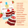 thumbnail image 3 of No Sugar Aloud - Low Carb Red Velvet Cake Baking Mix (Keto, Vegan, Gluten Free, No Added Sugar, High Protein, High Fiber, Diabetic Friendly), 3 of 9