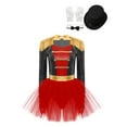 thumbnail image 3 of renvena Circus Outfit for Women Ringmaster Costume Lion Tamer Magician Dress Jumpsuit for Halloween A Black L, 3 of 7