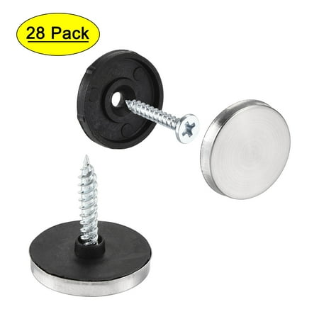 

Uxcell 22mm Mirror Screws Silver Tone 201 Stainless Steel 28 Pack