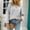 Gray, variant on Babysbule Plus Size Womens Sweaters Women's Fashion Sweater Coat Top Splicing Loose Sleeve Splicing Coat Women's Fashion