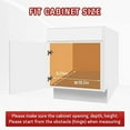 thumbnail image 5 of Pull Out Cabinet Organizer and Storage 17" W x 21" D, Slide Out Shelves for Kitchen Cabinets, 5 of 13