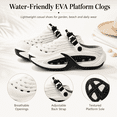 thumbnail image 2 of ARVOV Unisex EVA Platform Clogs, Water Friendly Garden Beach Shoes with Textured Outsole and Adjustable Back Strap for Adults, 2 of 7