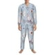 thumbnail image 3 of Balery Blue Butterfly Pijama para Hombre de Dos Piezas con Manga Larga, Conjunto de Dormir y Descanso Suave con Bolsillos-Large, 3 of 7