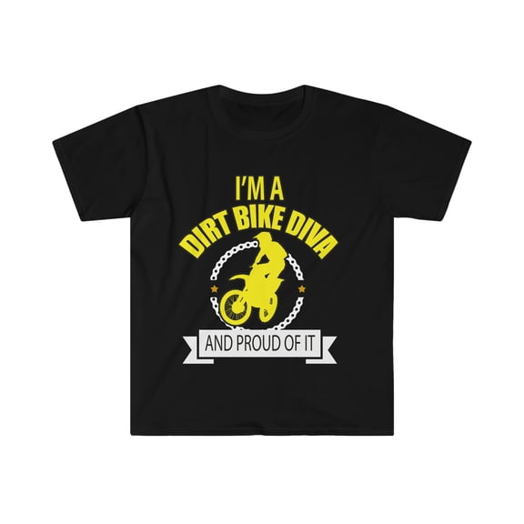 I'm a Dirt Bike Diva Unisex T-shirt S-3XL Female Dirt Bike Rider Motocross