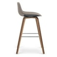thumbnail image 3 of Simpli Home Randolph Mid Century Modern 28 inch Bentwood Counter/ Bar Height Stool (Set of 2) in Mocha Woven Fabric, 3 of 8