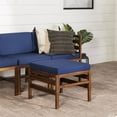 thumbnail image 6 of Sanibel 4 Piece Modular Acacia Set with Ottoman in Dark Brown/Navy Blue, 6 of 10
