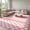 Pink/White, variant on Musicwaker Flat Weave Printed Grid Rug, Washable Indoor Home Decor