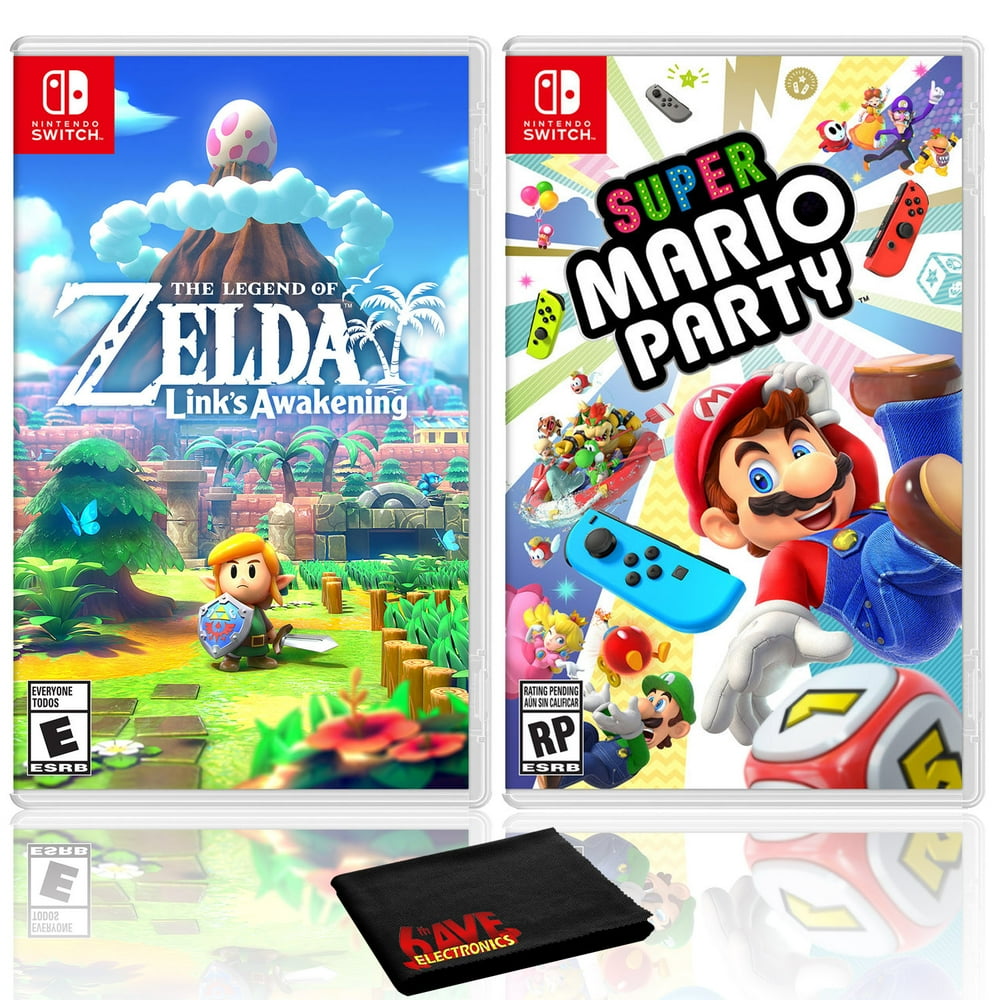 The Legend of Zelda Links Awakening + Super Mario Party 2 Game