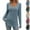Navy, variant on Long Sleeve Shirts for Women 2026 Fall Clothes Tunic Tops Loose Fit Dressy Square-Neck Pullover Sweaters Black,S