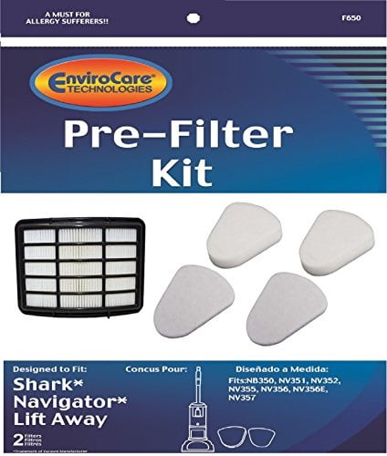 Filter & Foam Filters For Shark Navigator Lift-Away NV350 NV351 NV352  NV355 US