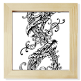 thumbnail image 1 of Deux Dragon Chinois Animal Carré Cadre Photo Mur Affichage de Table, 1 of 3