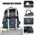 thumbnail image 3 of FORMRS Mini Backpack Purse for Women Quilted Travel Daypack Casual Shoulder Bag, Cartoon Jellyfish Pattern, 3 of 7