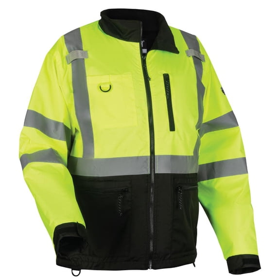 Ergodyne Glowear 8351 Jacket Windbreaker Water Resistant Lime Hi Vis Large
