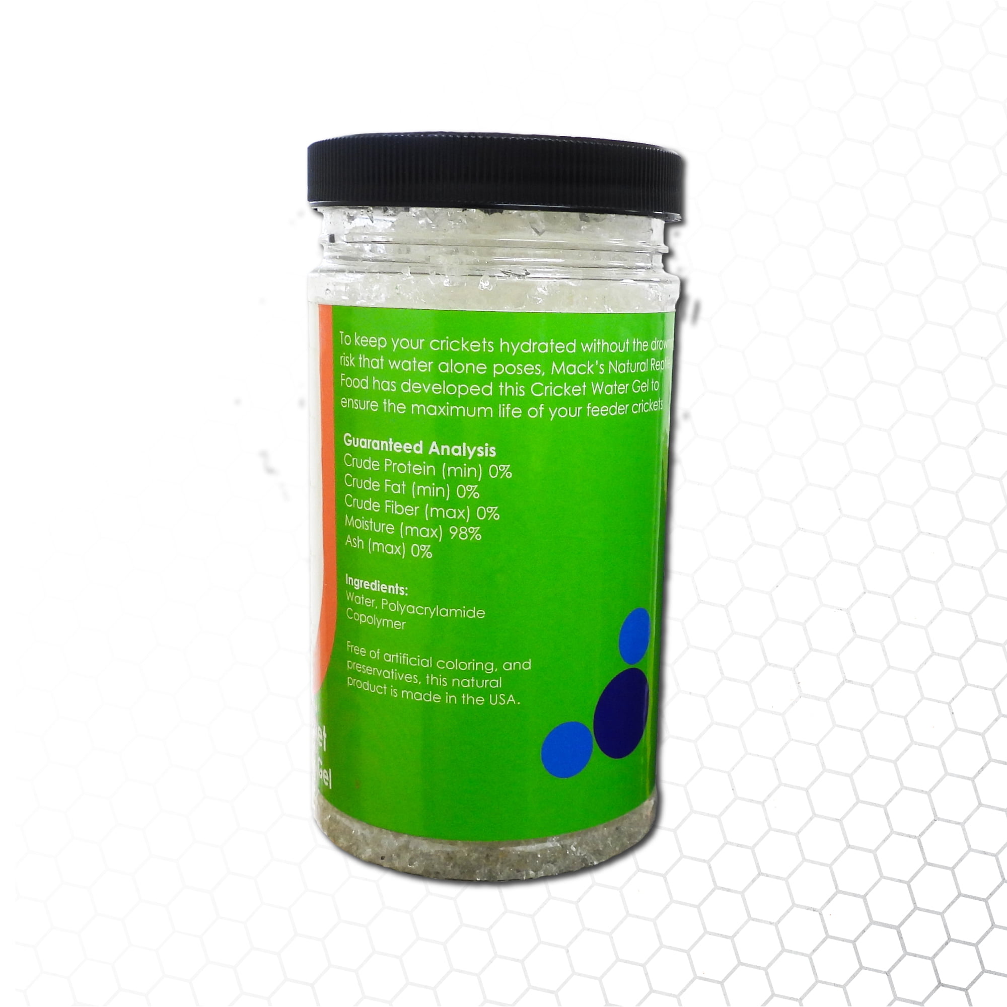 Mack's Natural Reptile Food 12 oz Cricket Water Pods