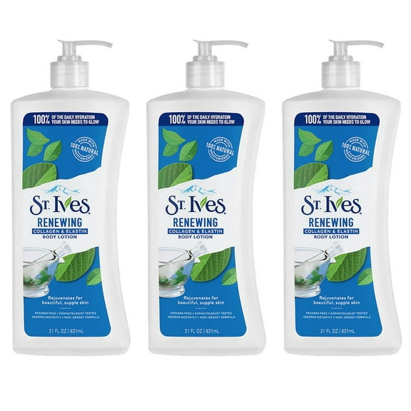 St. Ives Skin Renewing Body Lotion Collagen Elastin 21 ozPack of 3