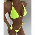 thumbnail image 1 of Sexy Bikini 2022 Push Up mujeres trajes de baño femenino Micro Bikini conjunto sólido Tanga brasileño traje de baño trajes de baño Tan Jianjun unisex, 1 of 2