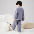 thumbnail image 7 of Gubotare Boy Pjs Boys' Comfort Fit Printed PJ Set - Classic Sleepwear for Everyday Use Size 9-10 Years (Grey,9-10 Years), 7 of 7