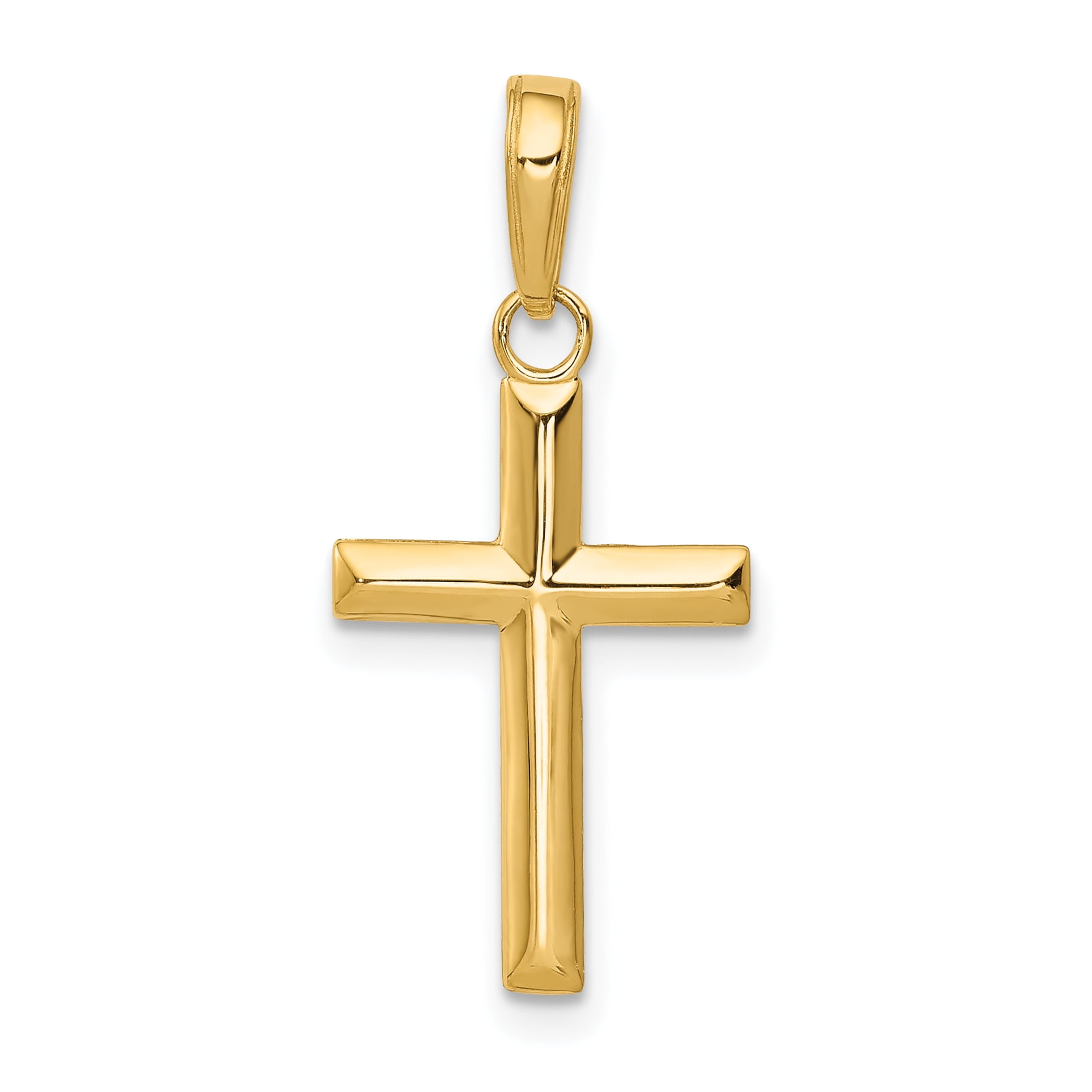 Versil 14k Yellow Gold Small Cross Pendant