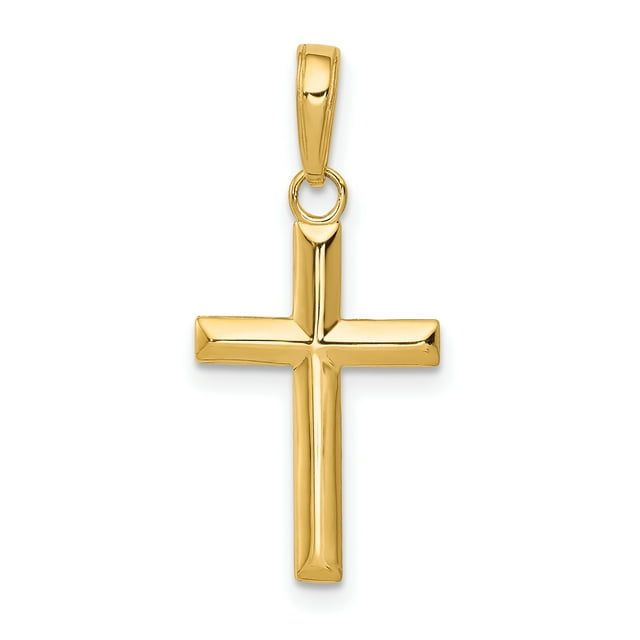 Pendentif Petite Croix en Or Jaune 14K
