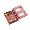thumbnail image 3 of Juego de cucharas de café Macarena navideñas Acero inoxidable, 3 of 8
