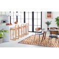 thumbnail image 3 of SAFAVIEH Four Seasons Lazar Geometric Polyester Area Rug, Ivory/Brown, 8' x 10', 3 of 6