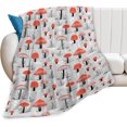 thumbnail image 3 of Mushroom Blanket Super Soft Cozy Red Mushroom Plush Throw Blanket Fuzzy Fleece Mushroom Decor Blanket for Gift Boys Girls Kids Adults Bed 50"X60", 3 of 6