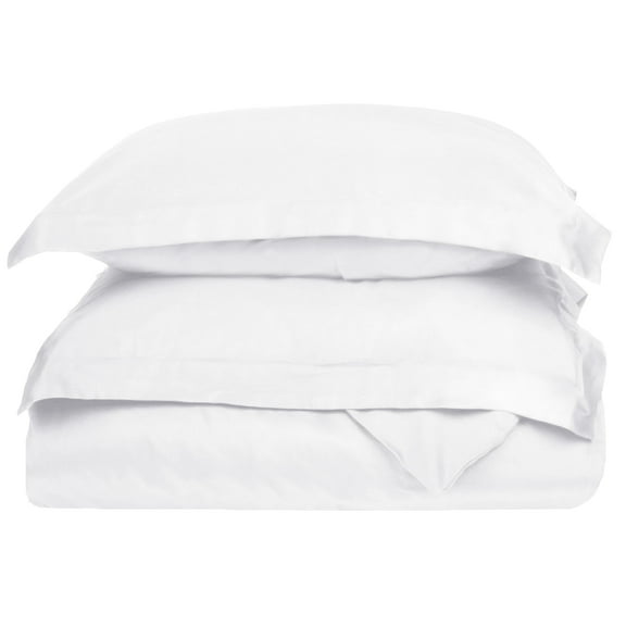 Superior Egyptian Cotton Duvet Cover Set, Full/ Queen, White
