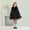 Black, variant on Zecgelong Ruffled Long Sleeved Dress Princess Party Performance Dress Children's Dress Starry Dress Girls Dress For Kids Size 5-6 Years Black