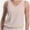 Beige, variant on Women V Neck Tank Tops Summer Sleeveless Casual Tops Loose Fit Banded Bottom Shirts
